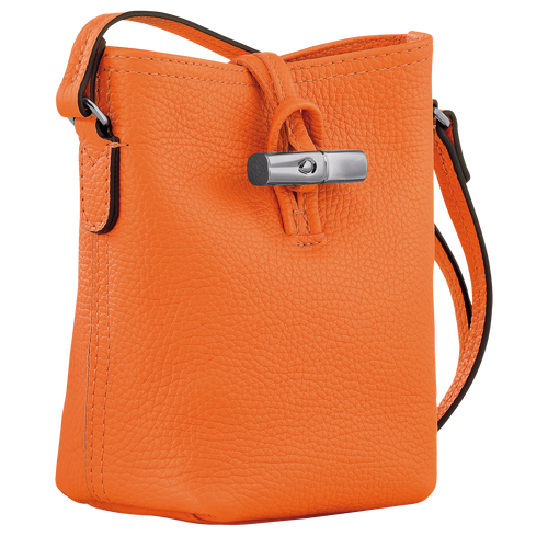 Roseau Essential XS Crossbody bag , Orange - Leather - View 3 of  4