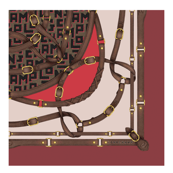 Carré de soie Collection AutomneHiver 2021 Rouge (50571SOIP59) Longchamp FR Carré de soie Collection AutomneHiver 2021 Rouge (50571SOIP59) Longchamp FR