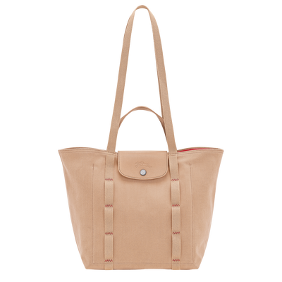 Sac cabas M Le Pliage Collection , Toile - Beige