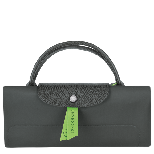 Le Pliage Green M Travel bag , Graphite - Recycled canvas - View 6 of  6