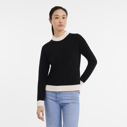 Sweater , Black/Ivory - Knit