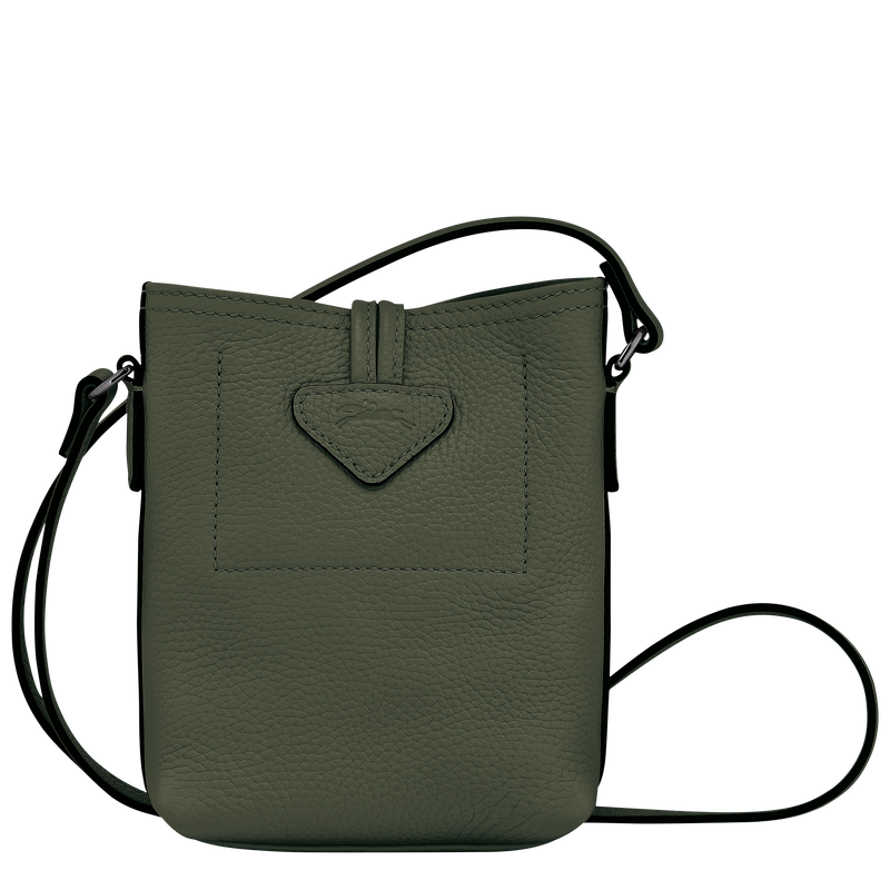 Le Roseau Essential XS Crossbody bag , Khaki - Leather  - View 4 of  5