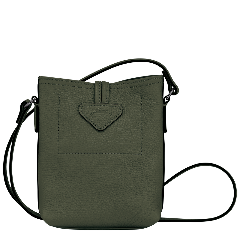 Roseau Essential XS Crossbody bag , Khaki - Leather  - View 4 of  5