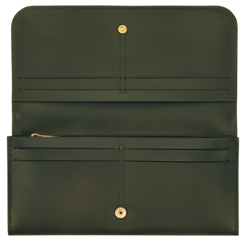 Box-Trot Continental wallet , Khaki - Leather - View 2 of  2