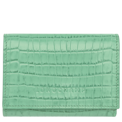 Longchamp Pocket Compact wallet , Mint - Leather