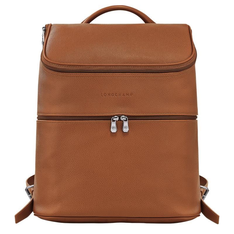Le Foulonné Backpack , Caramel - Leather  - View 1 of  4