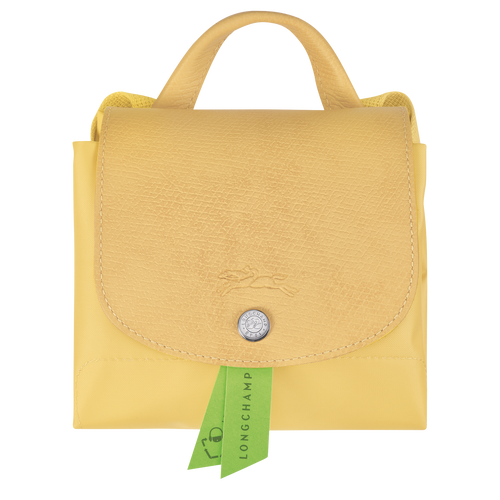 Rucksack M Le Pliage Green , Recyceltes Canvas - Weizengelb - Ansicht 4 von 5