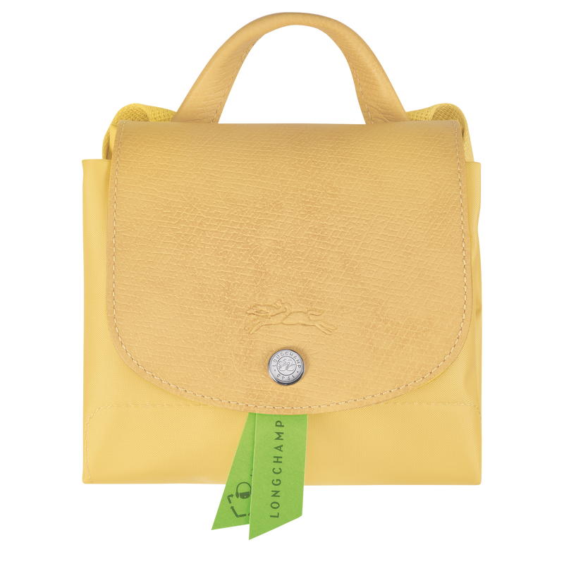 Le Pliage Green M Backpack , Wheat - Recycled canvas  - View 4 of 5