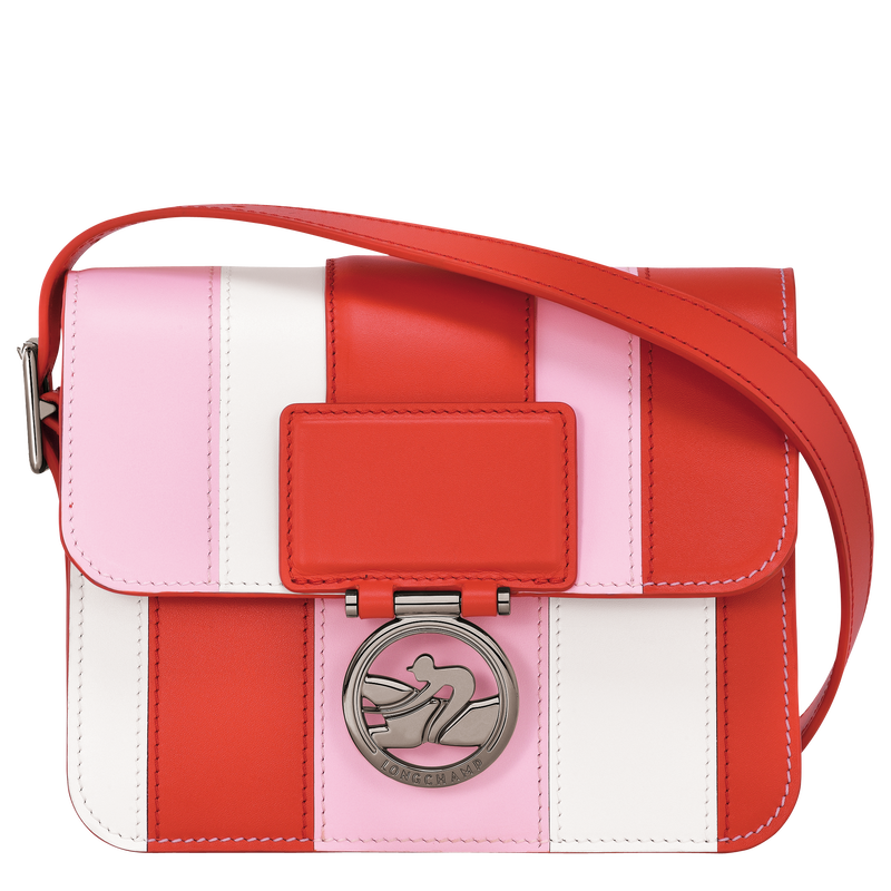 Sac bandoulière S Box-Trot , Cuir - Orange  - Vue 1 de 4
