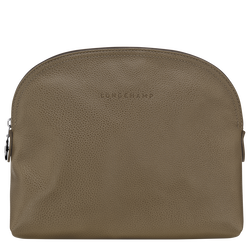 Le Foulonné Toiletry case , Caper - Leather