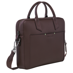 Longchamp sur Seine Aktetas , Mokka - Leder