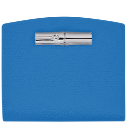 Brieftasche im Kompaktformat Roseau , Leder - Kobaltblau