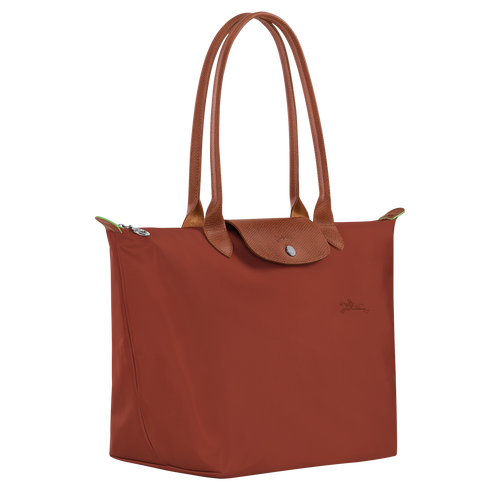 Le Pliage Green L Tote bag , Chestnut - Recycled canvas - View 3 of  5