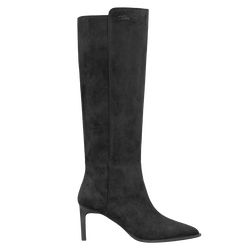 Botas com salto Elan , Pele - Preto