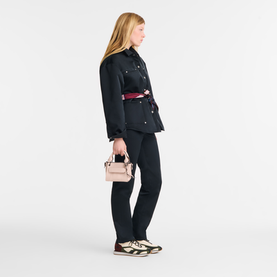 Sac à main XS Longchamp 3D , Cuir - Pétale