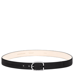 Ladies' belt , Black - Leather