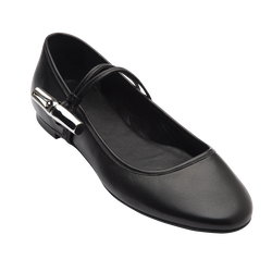 Le Roseau Ballerinas , Black - Leather