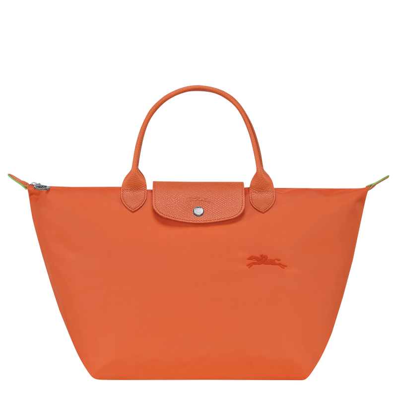 Le Pliage Green M Handbag , Carot - Recycled canvas  - View 1 of 6