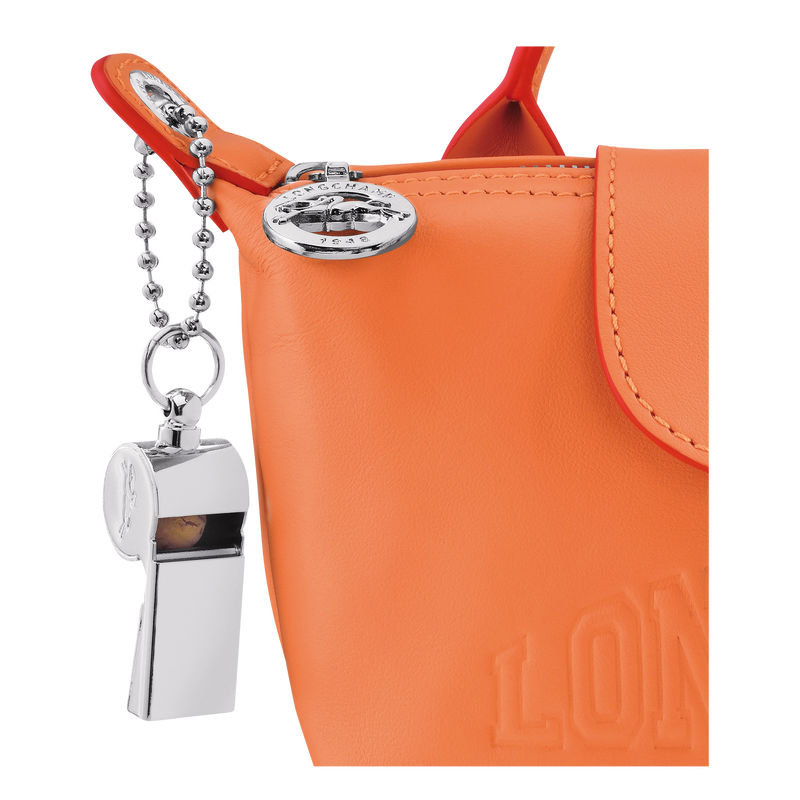 Longchamp orange leather bag clearance