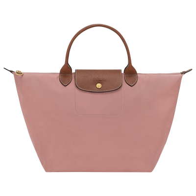 Le Pliage Original 手提包 M , 粉紅茶色 - 再生帆布