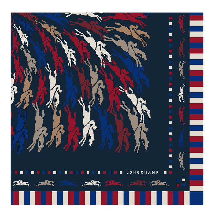 LONCCHAMP LONCCHAMP シルクスカーフ70×70CM library.umsida.ac.id