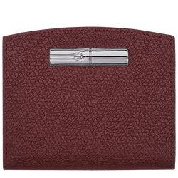 Roseau Wallet , Plum - Leather