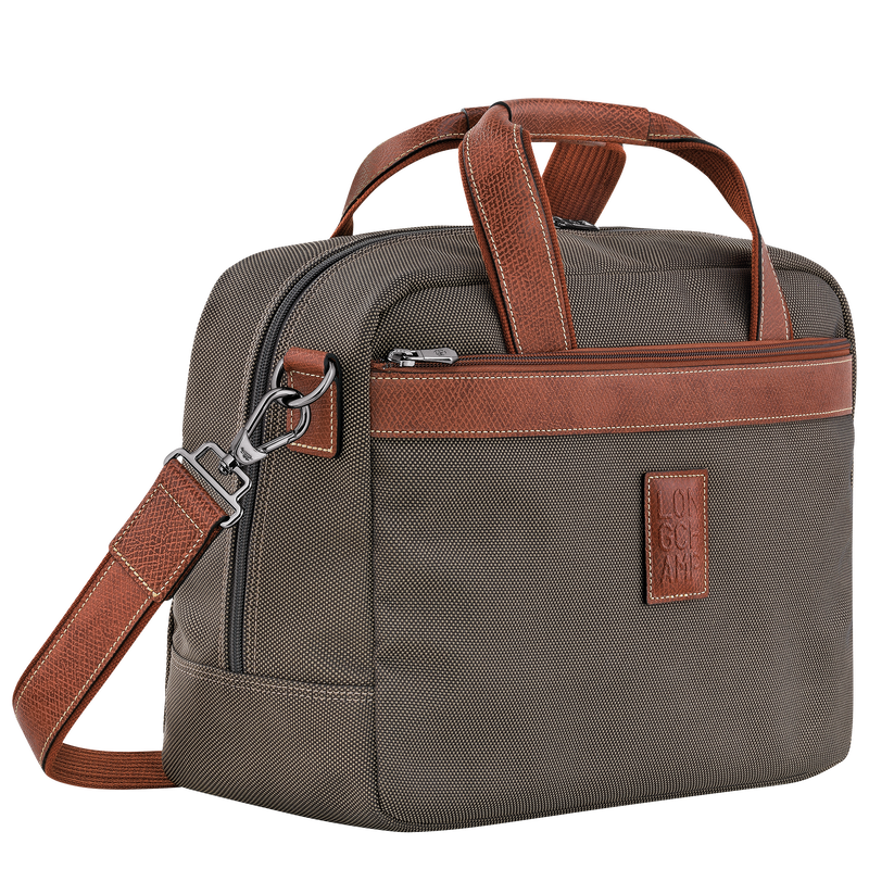 Boxford S Travel bag , Brown - Recycled canvas  - View 2 of  5