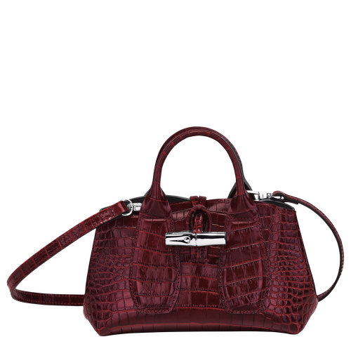 Top handle bag XS Roseau Burgundy (10057HTS009) | Longchamp US Top handle bag XS Roseau Burgundy (10057HTS009) | Longchamp US