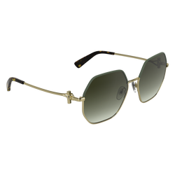 Sunglasses , Gold/Khaki - Metal