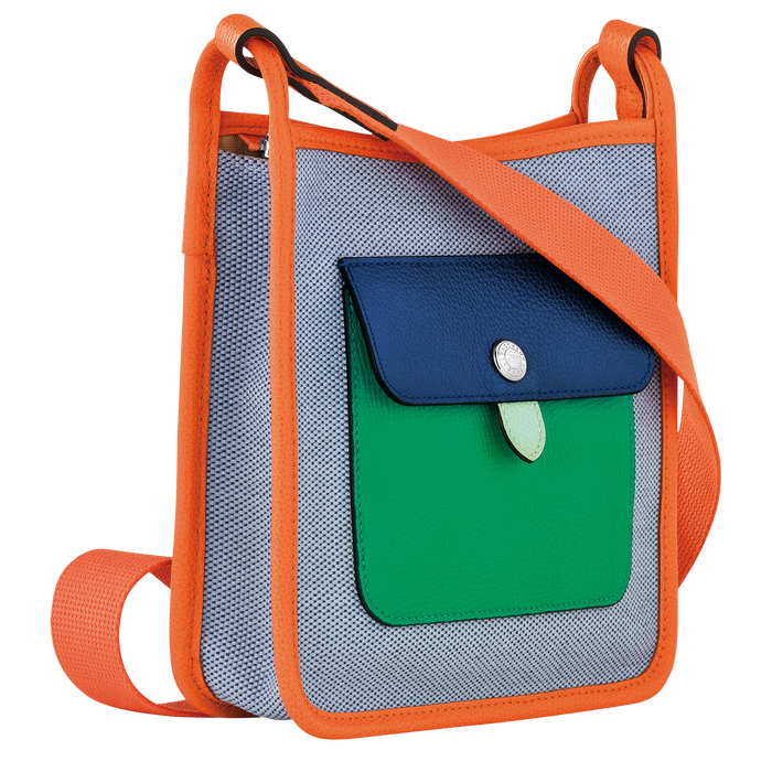 Le Foulonné Crossbody bag S, Blue/Orange