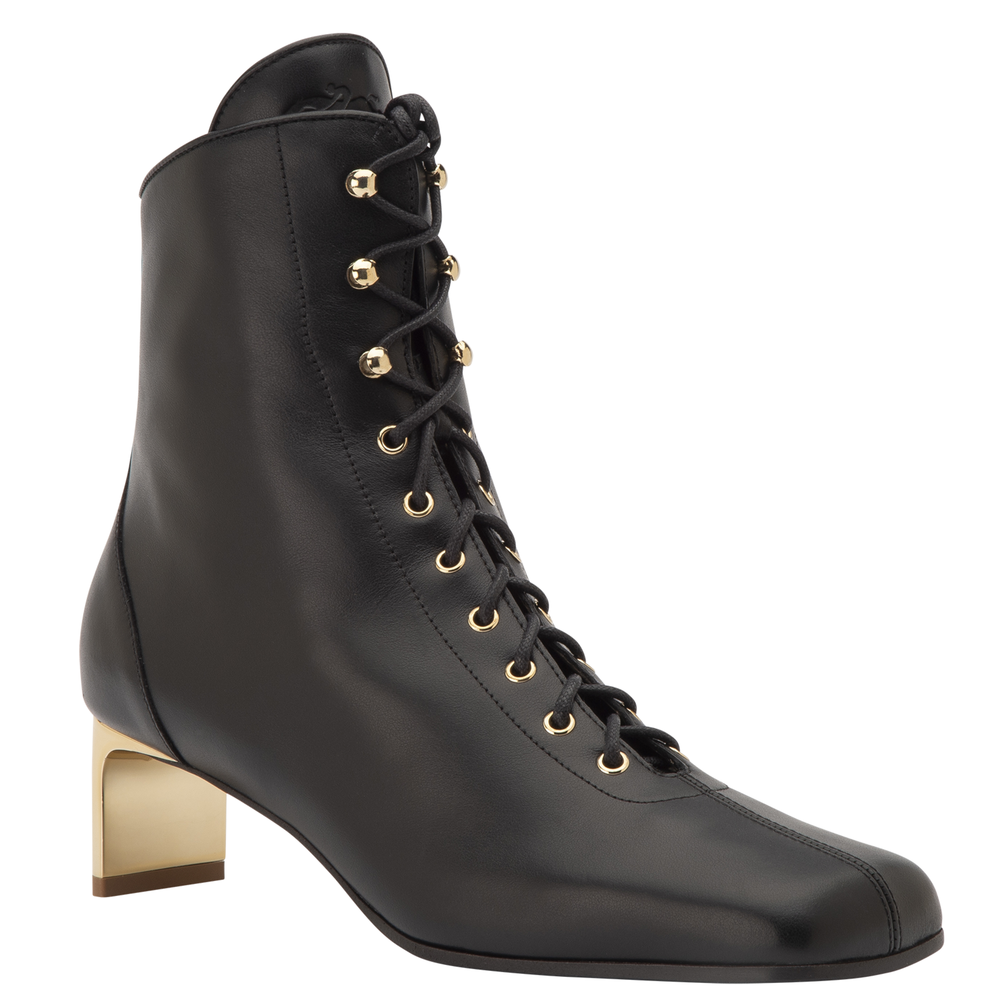 La Patineuse 高跟短靴, 黑色