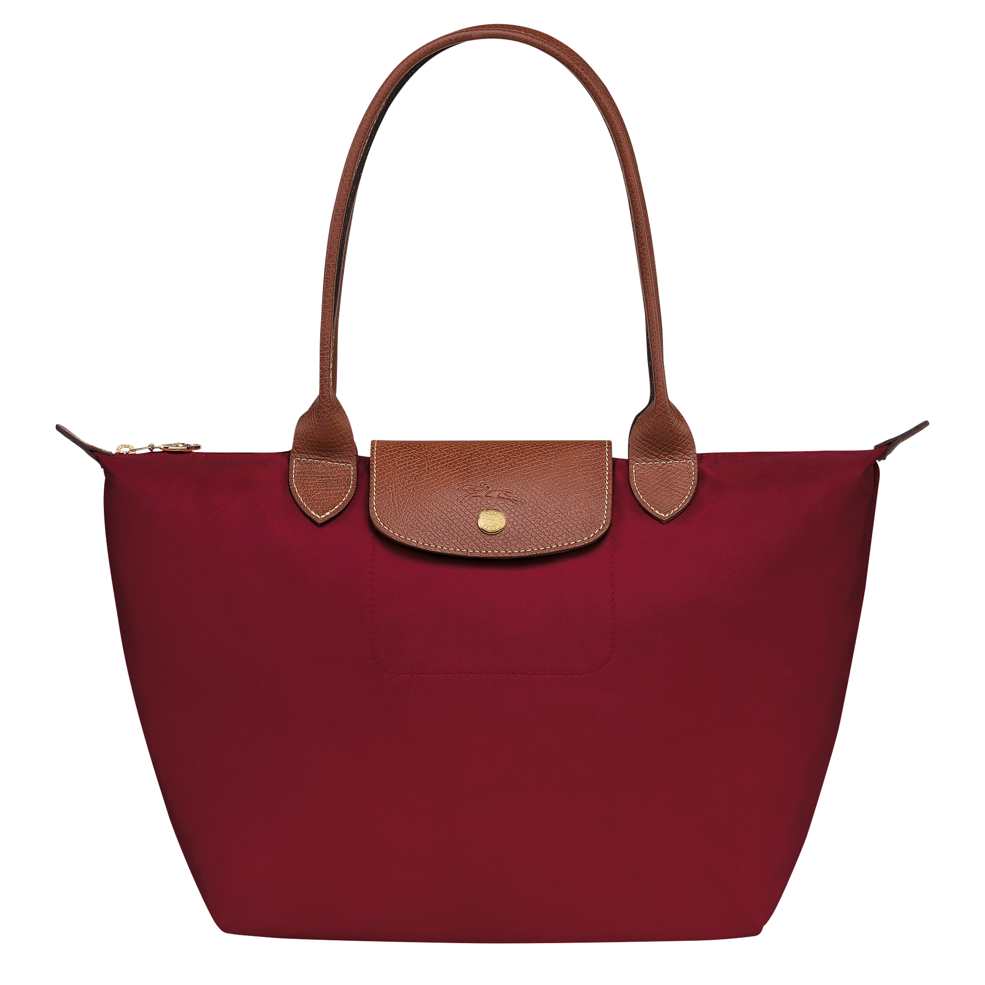 Longchamp Ladies le pliage shoulder tote bag Medium Red