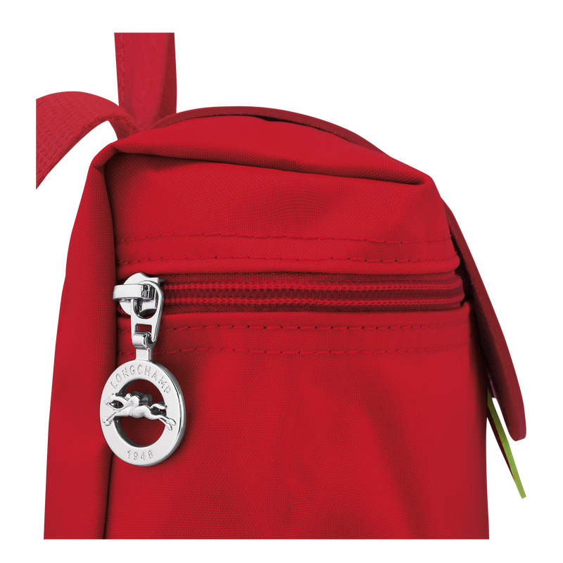 Le Pliage Green Mochila M , Lona reciclada - Tomate  - Vista 6 de 7