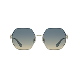 Sunglasses , Gold/Blue - Metal