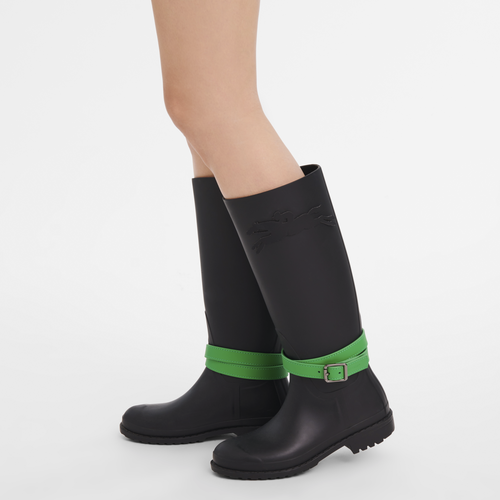 Brides souliers Cheval Longchamp , Cuir - Gazon - Vue 2 de 3