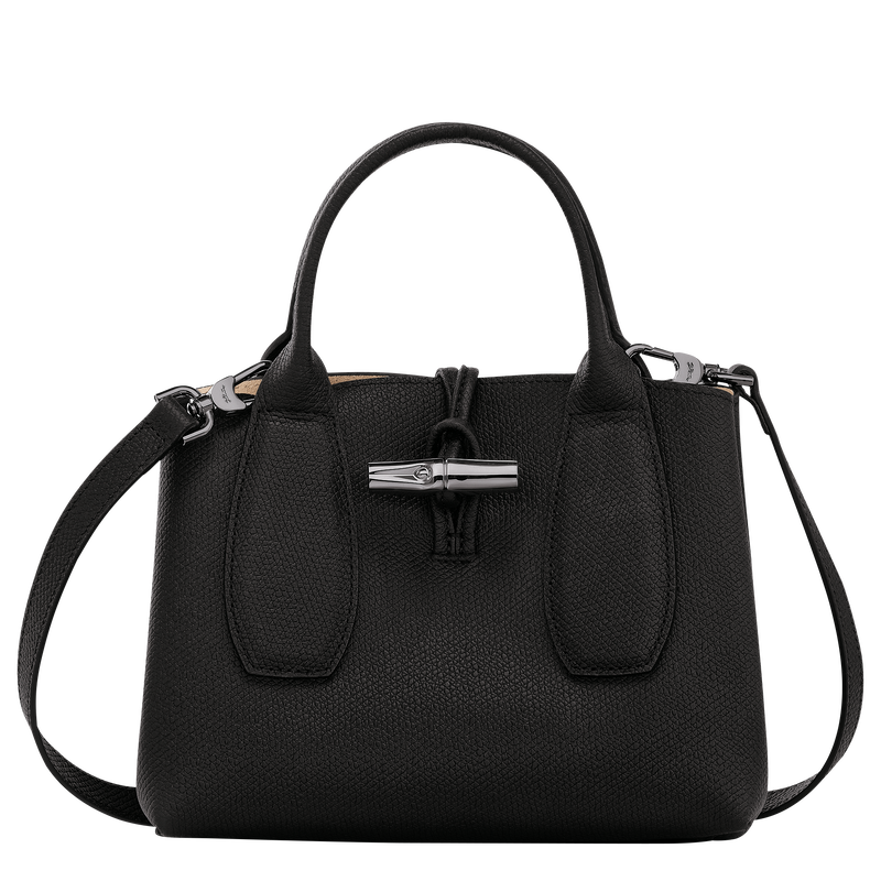 Longchamp Roseau XS Handbag with Crossbody Strap Black Women