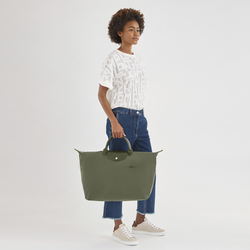 Le Pliage Green S Travel bag , Forest - Recycled canvas