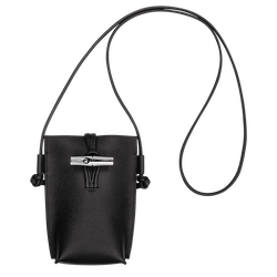Le Roseau Phone case , Black - Leather