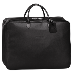 Le Foulonné S Suitcase , Black - Leather