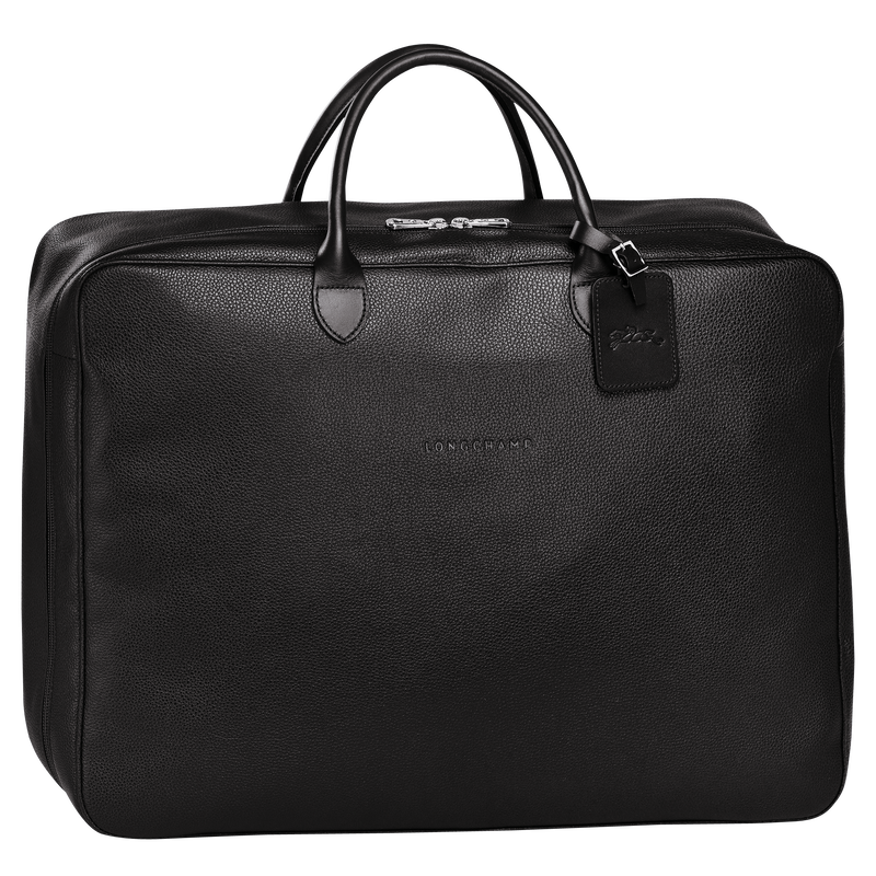 Valise S Le Foulonn Cuir Noir Longchamp FR