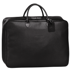 Le Foulonné S Suitcase , Black - Leather