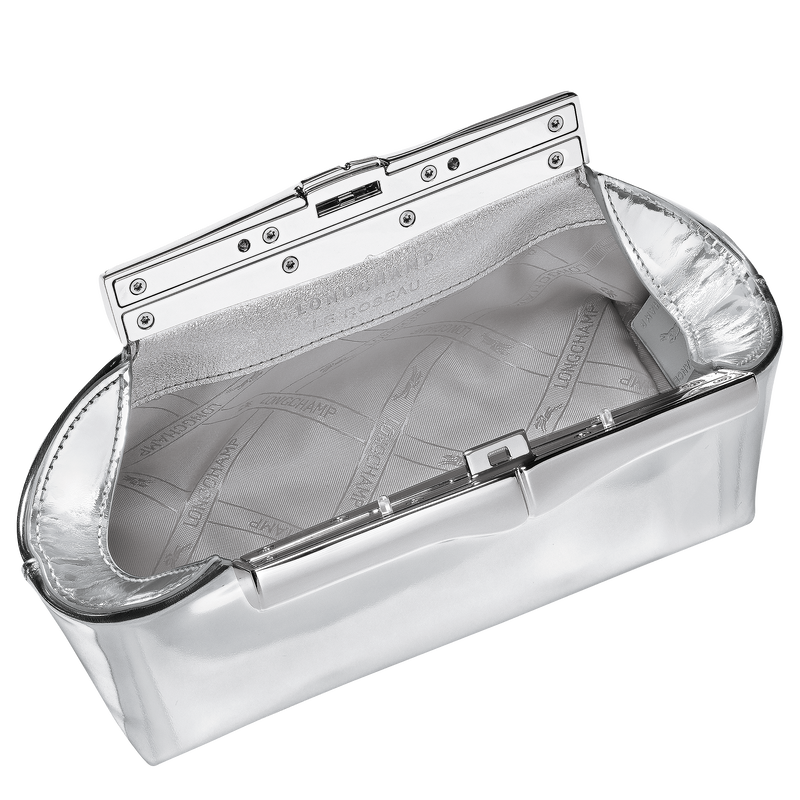Le Roseau Bolso peque&ntilde;o S , Cuero - Plateado  - Vista 4 de 4