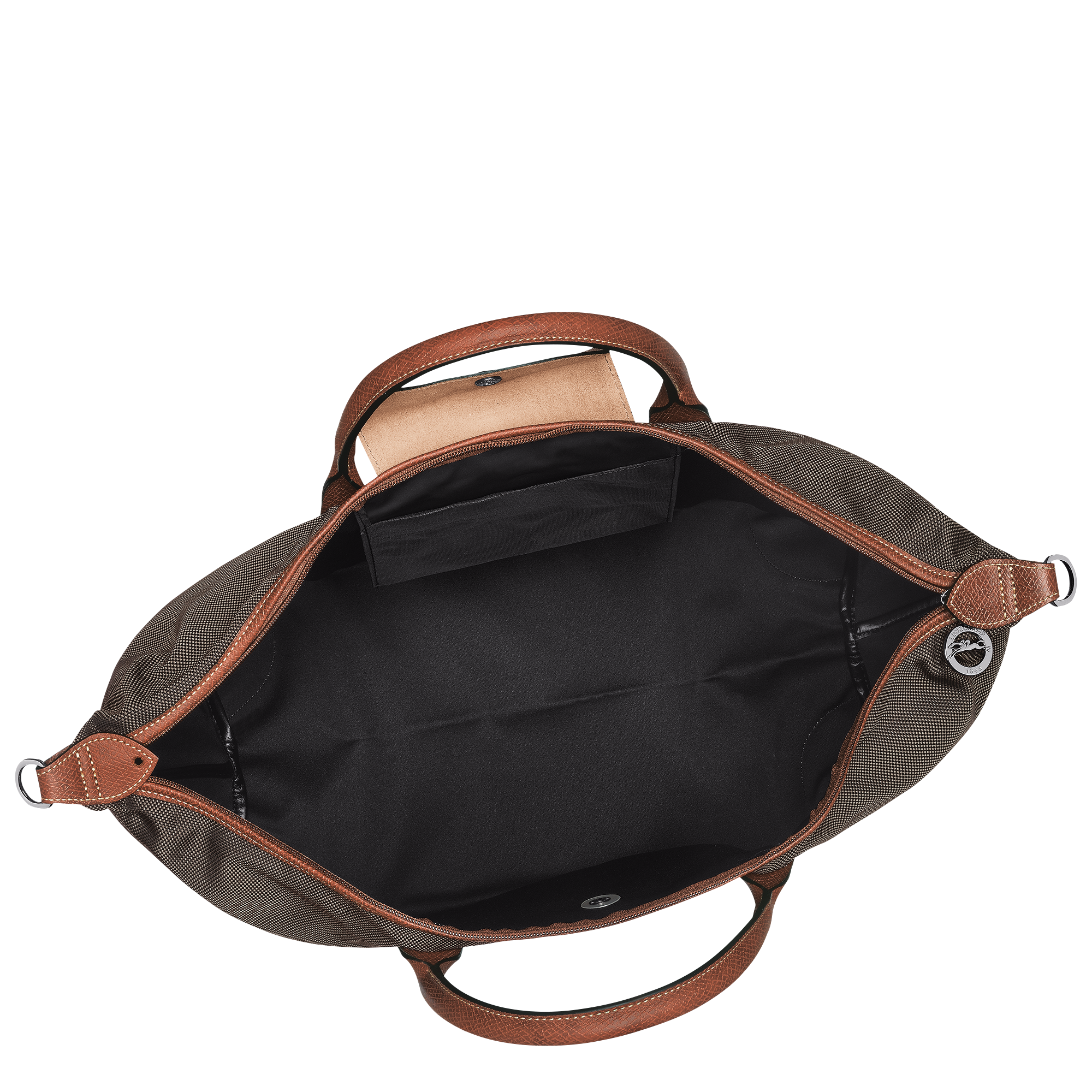 Boxford XL Travel bag Brown - Recycled canvas | Longchamp US Boxford XL Travel bag Brown - Recycled canvas | Longchamp US