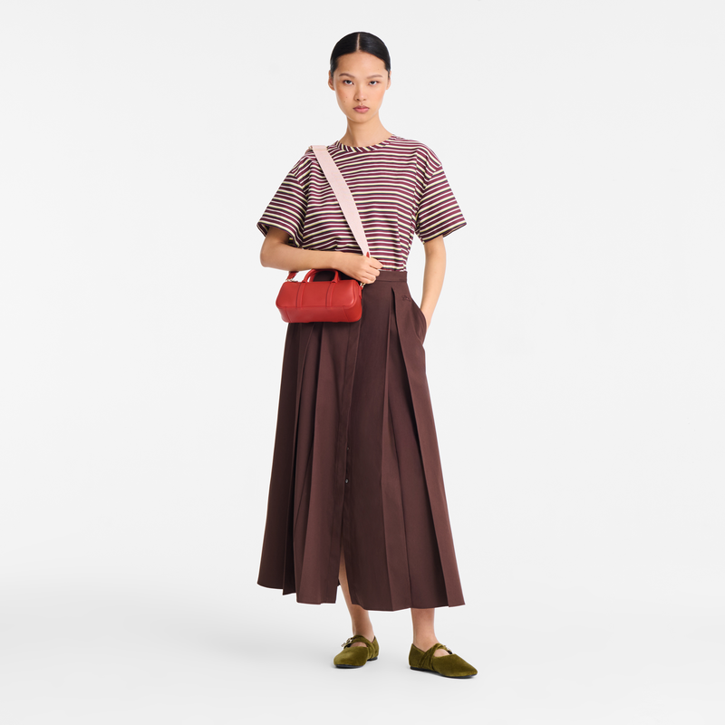 Daylong S Handbag , Terracotta - Leather  - View 2 of  5