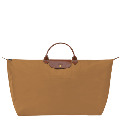 Reisetasche XL Le Pliage Original , Recyceltes Canvas - Gelbbraun