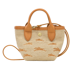 Le Panier Pliage Bolso con asa superior XS , Tela - Albaricoque