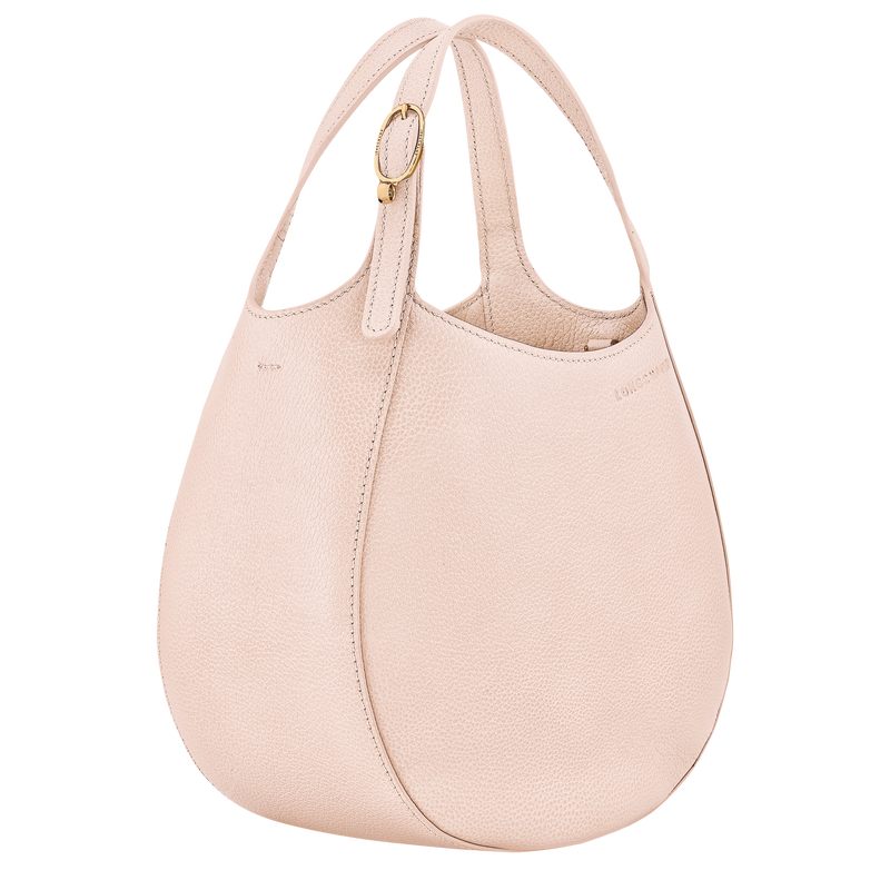 Le Foulonné S Handbag , Cream - Leather  - View 3 of  7