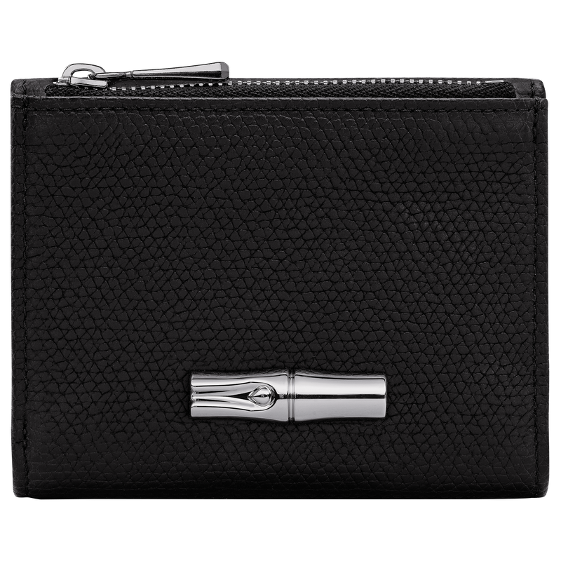 Le Roseau Kleine portemonnee , Zwart - Leder  - Weergave 1 van  3