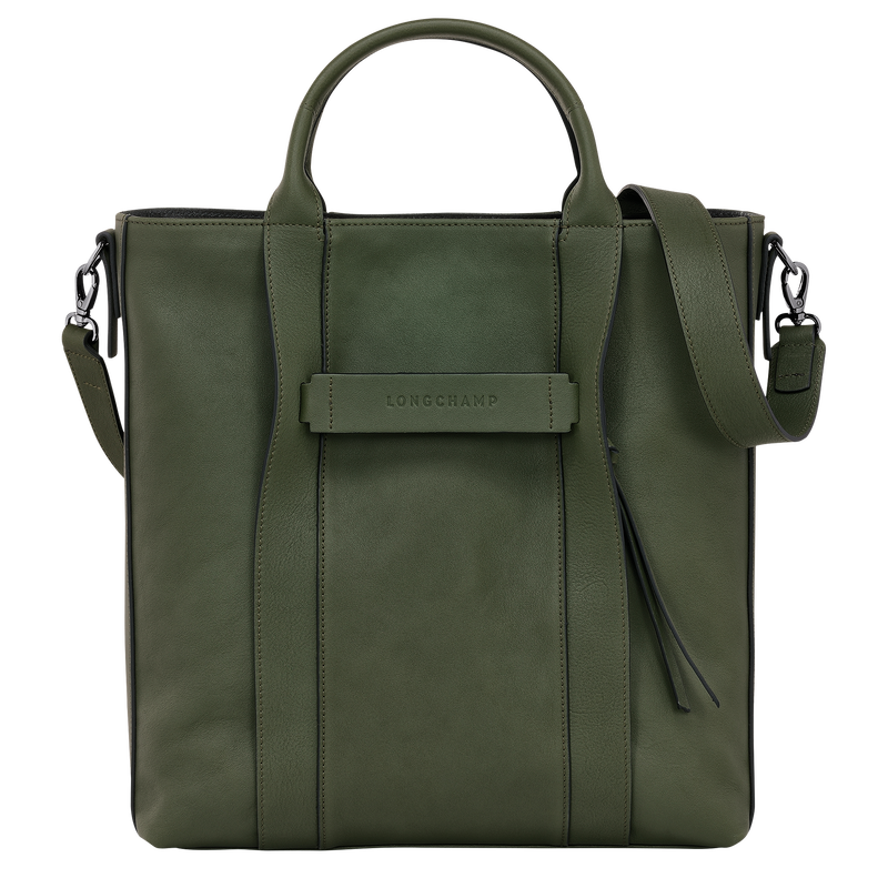 Longchamp 3D L Tote bag , Khaki - Leather  - View 1 of  4