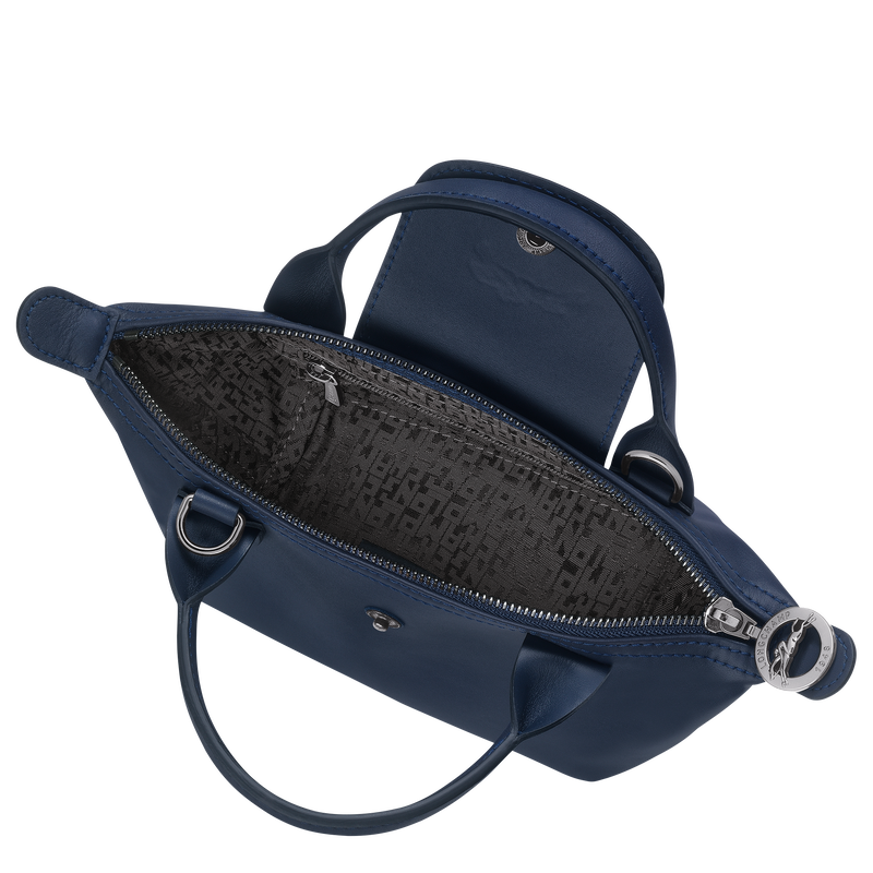 Handtasche XS Le Pliage Xtra , Leder - Navy  - Ansicht 5 von 6